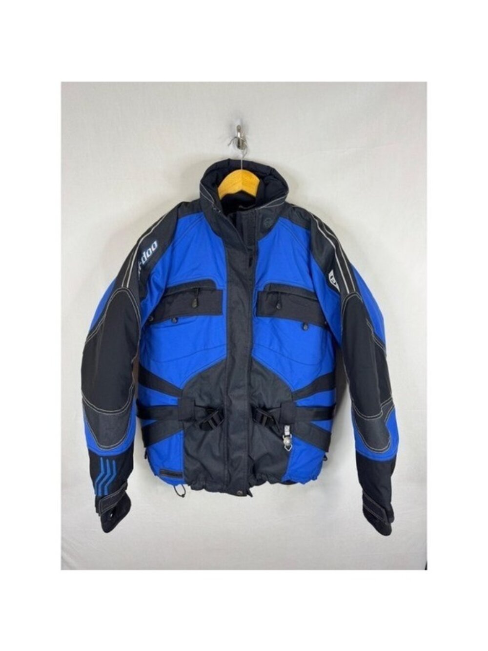 Ski-Doo Bombardier RPM Snowmobile Jacket Blue Black 440363 Mens Medium